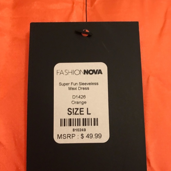 🧡Fashion Nova Sleeveless Maxi Dress🧡 - Picture 6 of 7